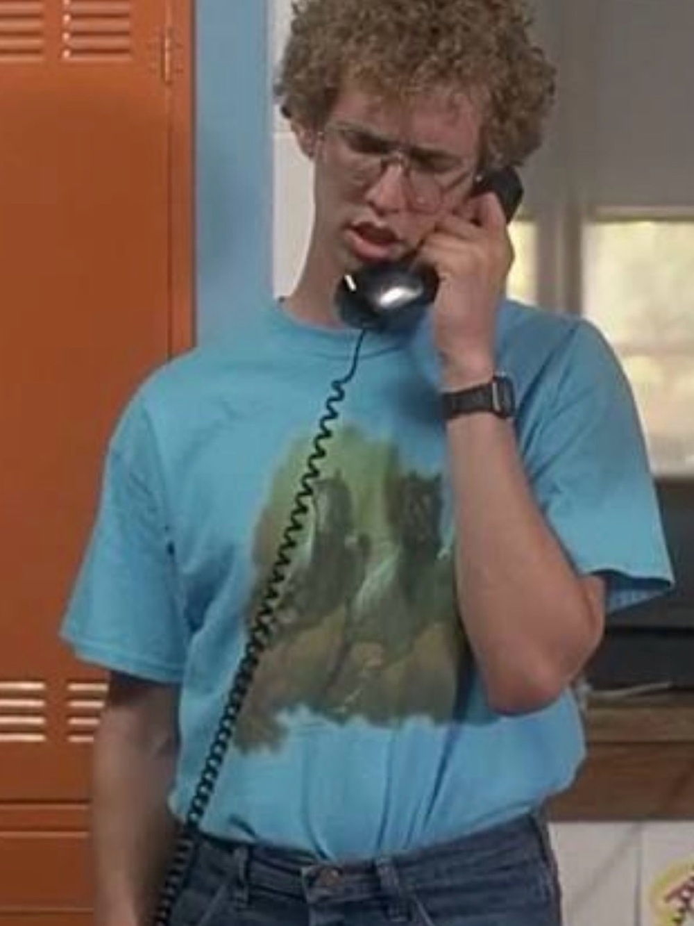 Napoleon Dynamite Horse Tee Light Blue Crewneck - Medium - NWOT - Picture 4 of 10